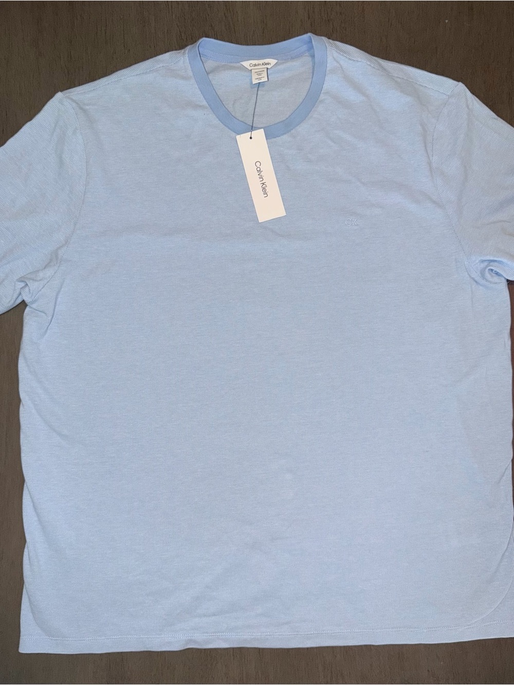 Calvin Klein Men’s Light Blue Crew Neck T-Shirt